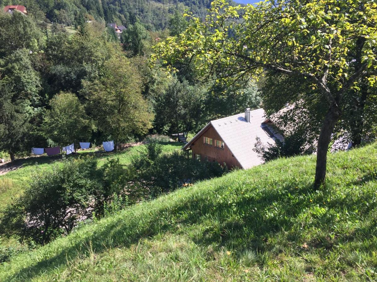 Ferienwohnung Bohinj Barn Exterior foto